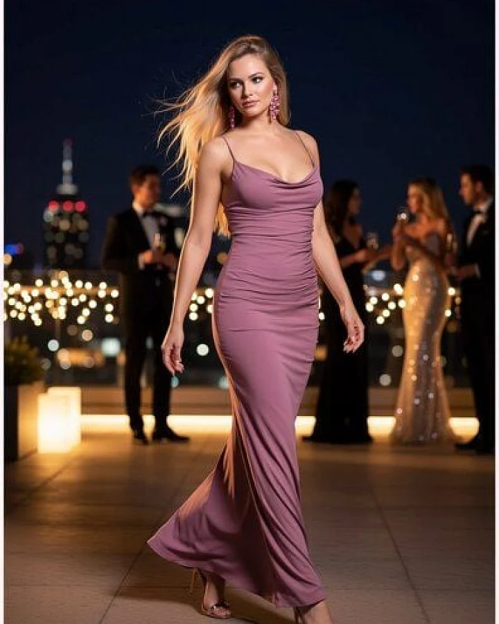 Ingoria SYRENA Abendkleid mit tiefen Rückenausschnitt