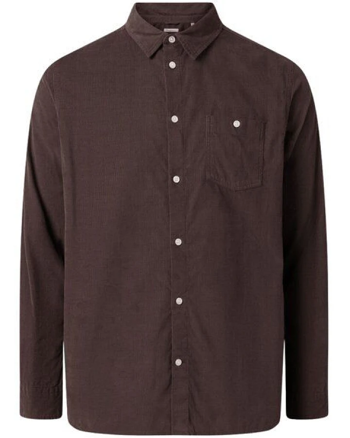 KnowledgeCotton Apparel Cordhemd - Regular fit corduroy shirt - aus Bio-Baumwolle