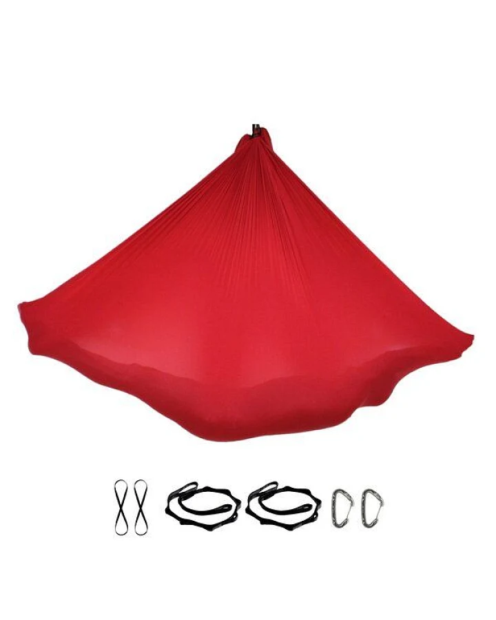 YOGALAXY® Aerial Yoga Tuch Set - mit Zubehör - Premiumqualität in diversen Farben