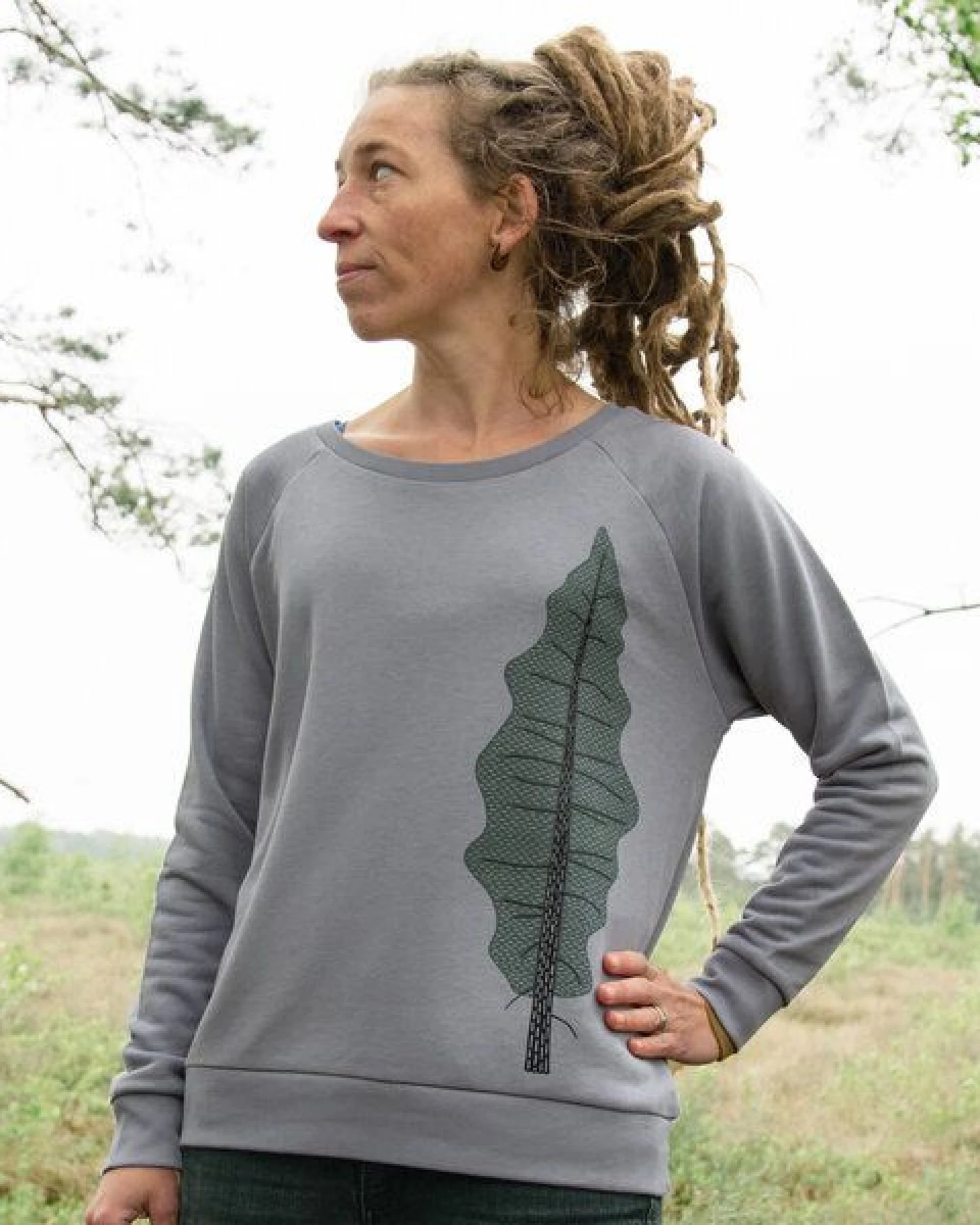 Cmig Tanne Pulli für Damen in lava grey – Ansicht 3