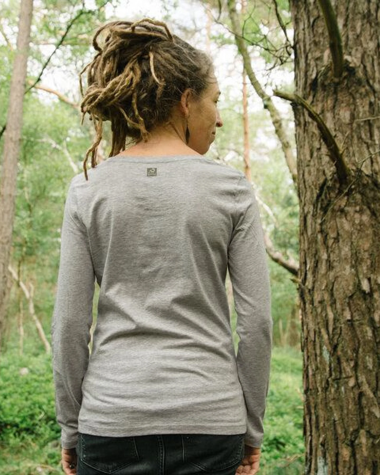 Cmig Tanne Langarmshirt für Damen in heather grey – Ansicht 3