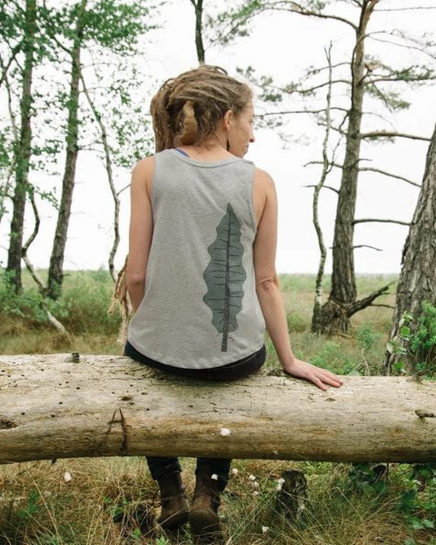 Cmig Damen Tank-Top Tanne heather grey – Ansicht 3