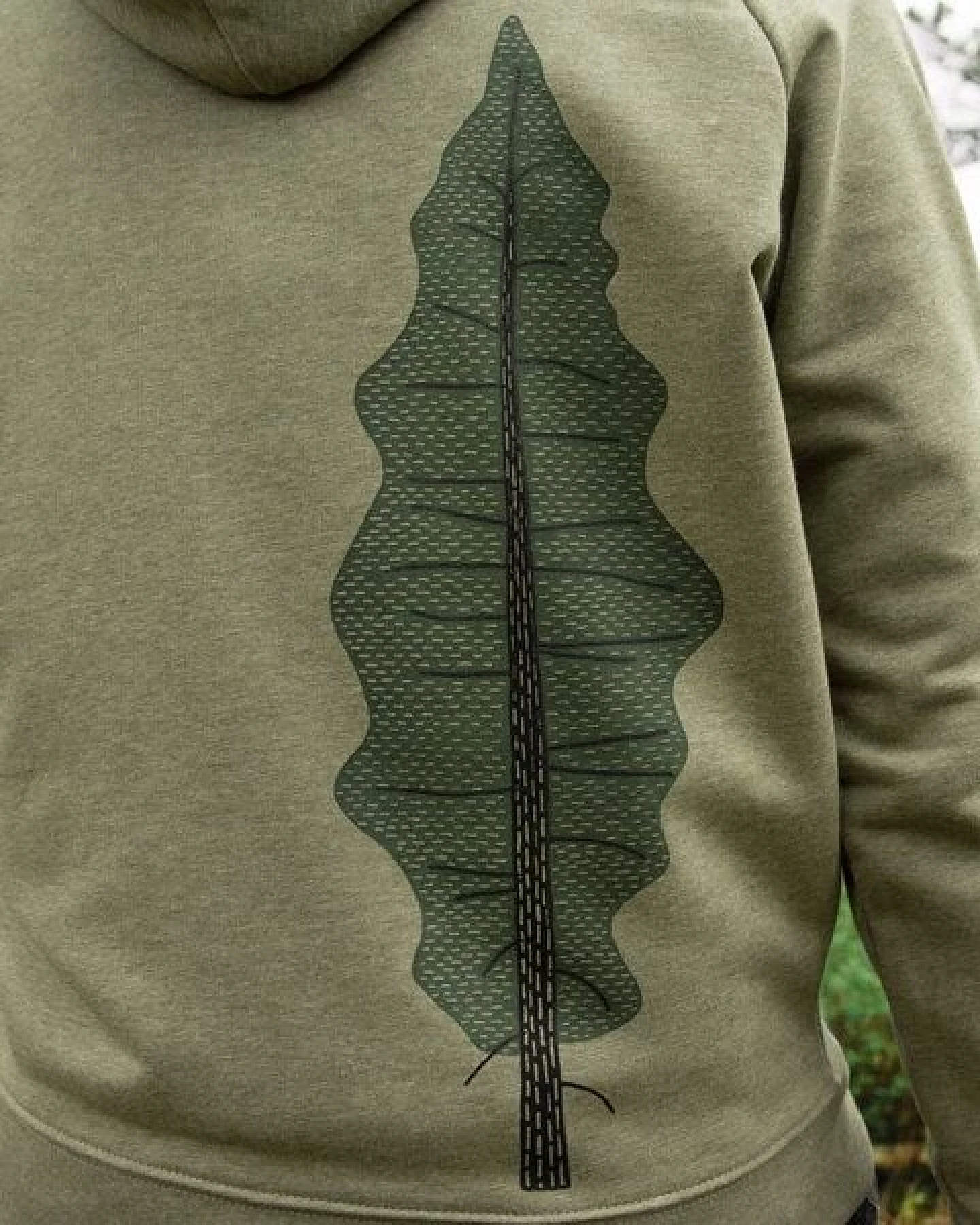 Cmig Damen Hoodie Tanne in mid heather khaki – Ansicht 2