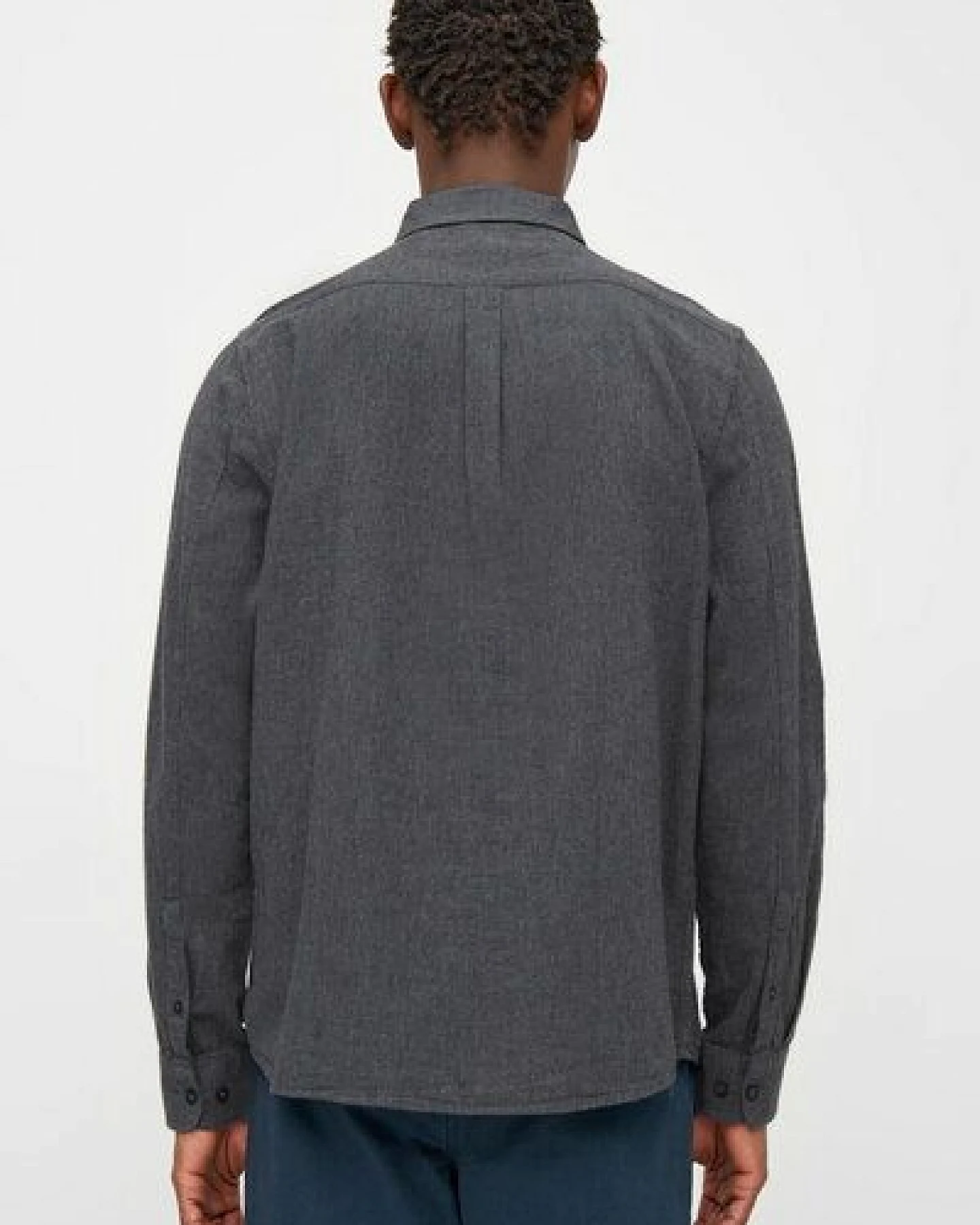 KnowledgeCotton Apparel Flanellhemd Melange - Regular Fit - aus Bio-Baumwolle – Ansicht 2