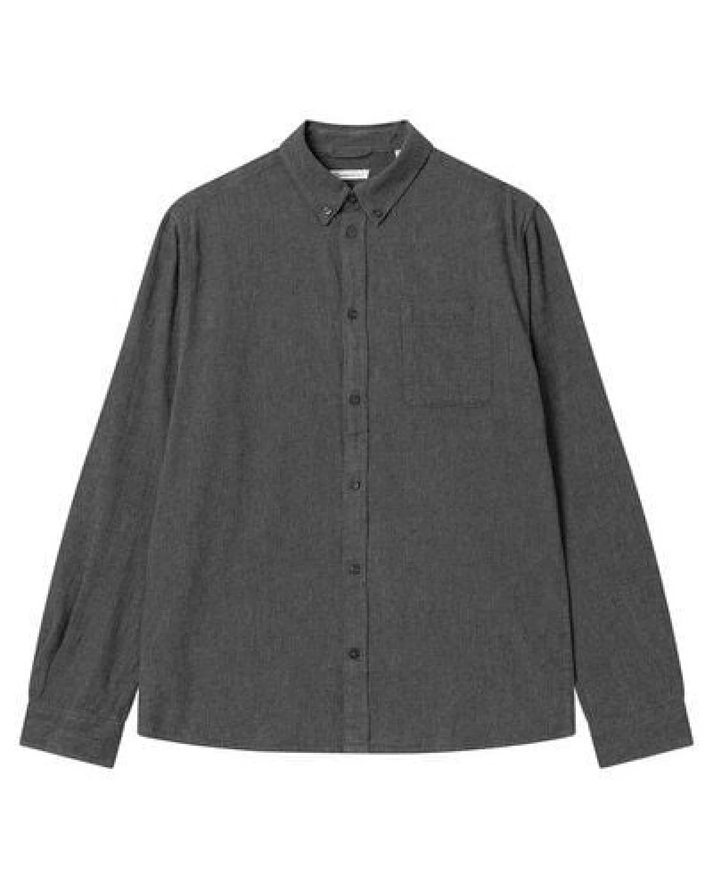 KnowledgeCotton Apparel Flanellhemd Melange - Regular Fit - aus Bio-Baumwolle – Ansicht 4