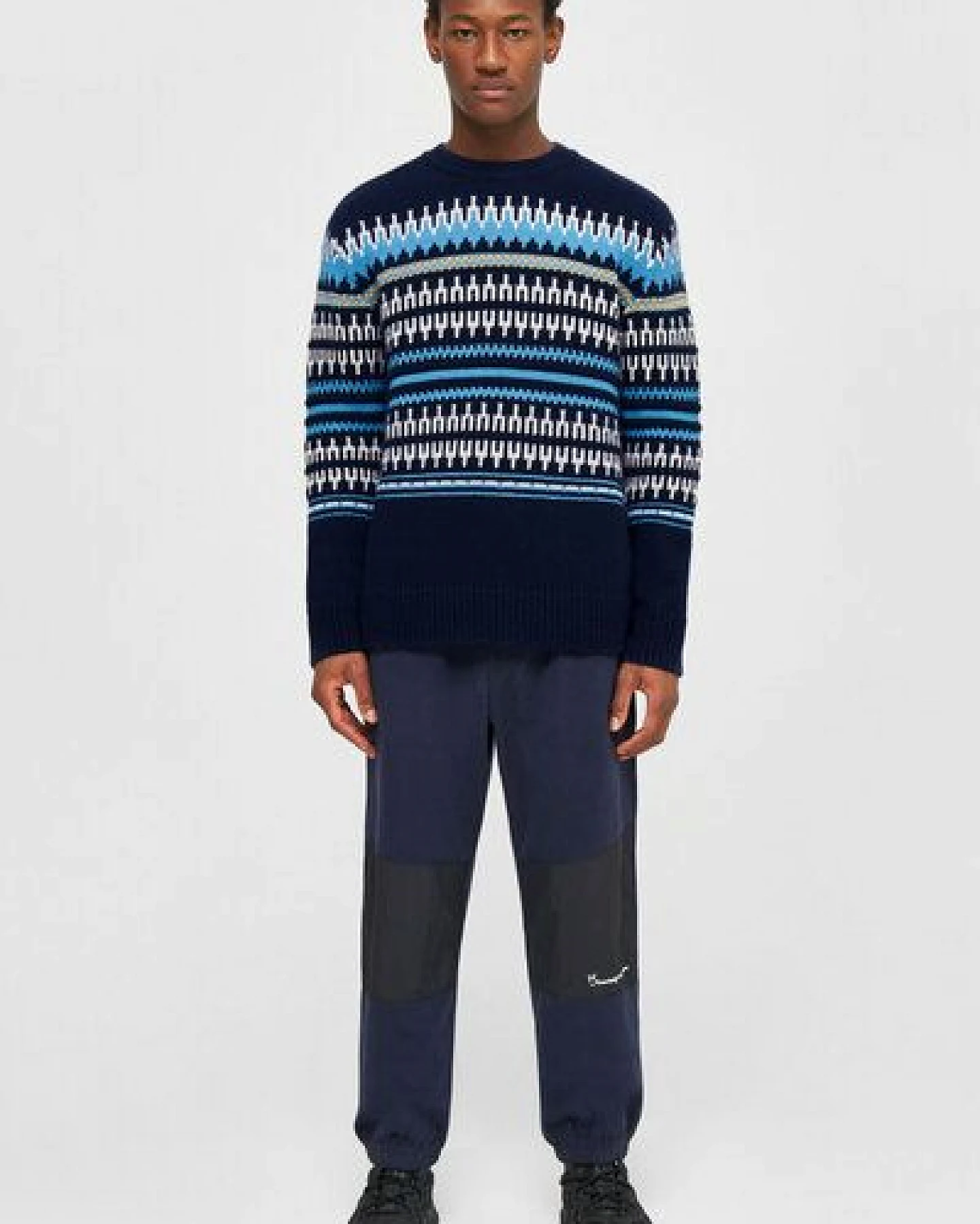 KnowledgeCotton Apparel Wollpullover - Knitted pattern - aus Bio-Wolle – Ansicht 3