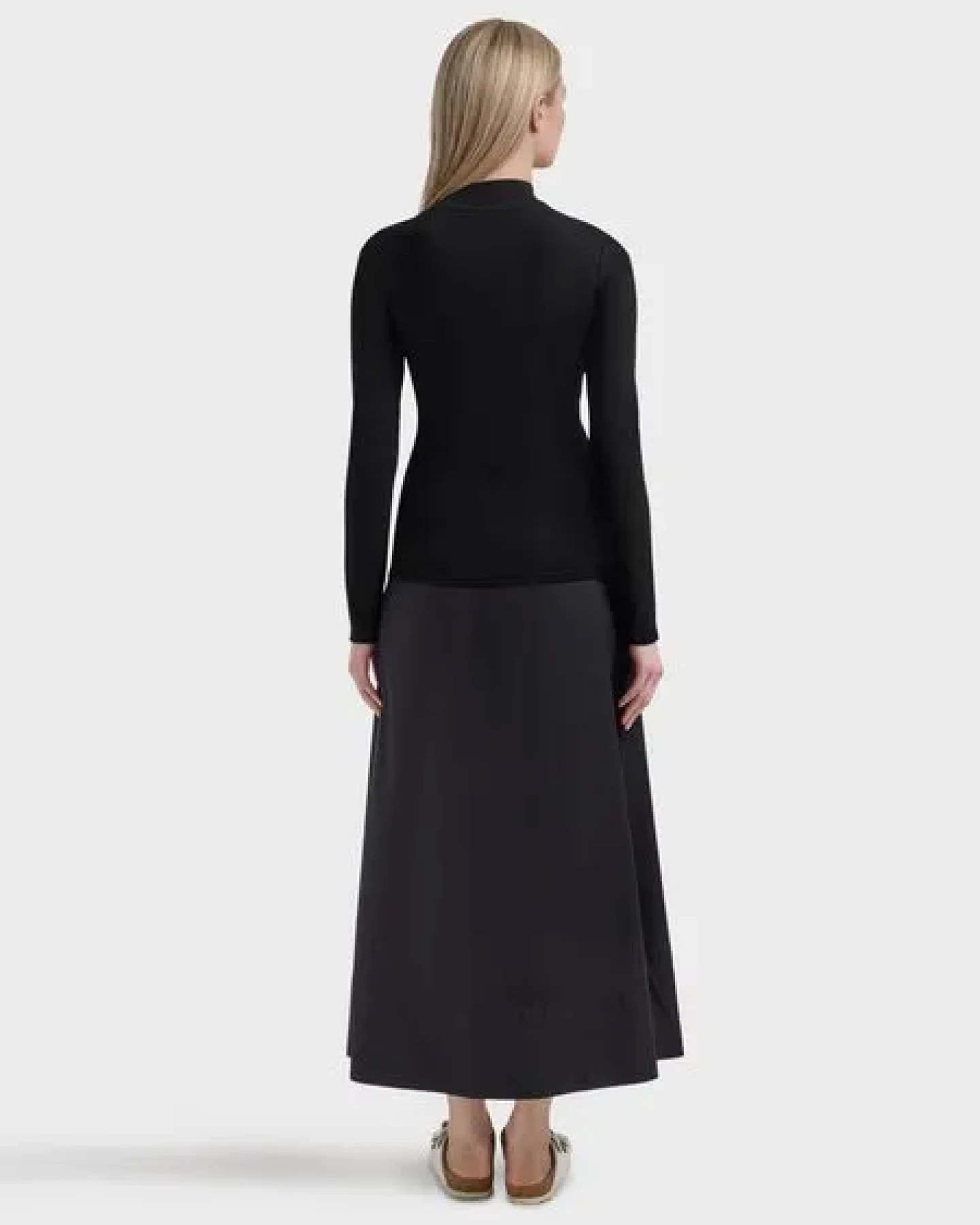 KnowledgeCotton Apparel Langarmshirt - Rib high neck long sleeved - aus Bio-Baumwolle – Ansicht 3
