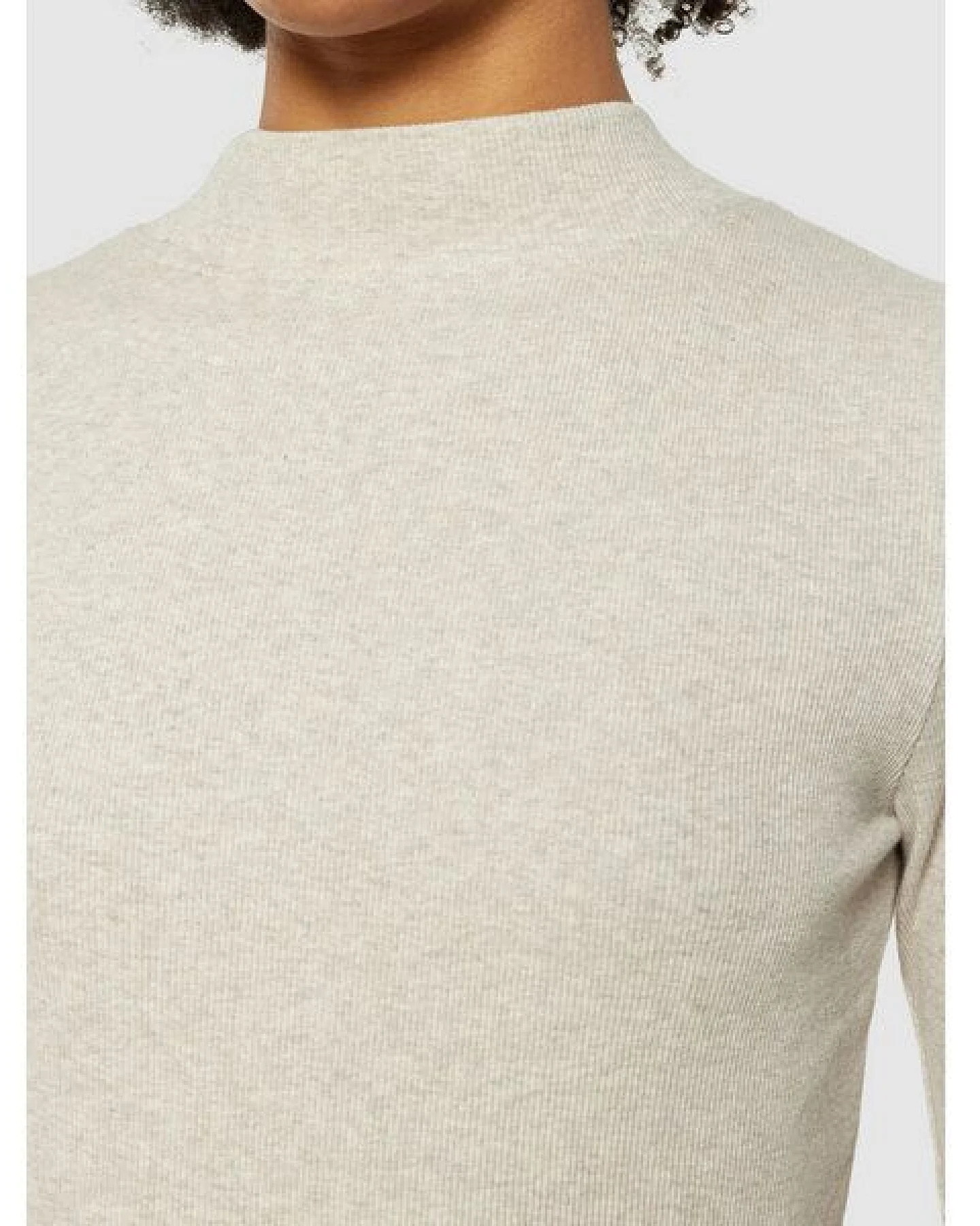 KnowledgeCotton Apparel Langarmshirt - Rib high neck long sleeved - aus Bio-Baumwolle – Ansicht 4