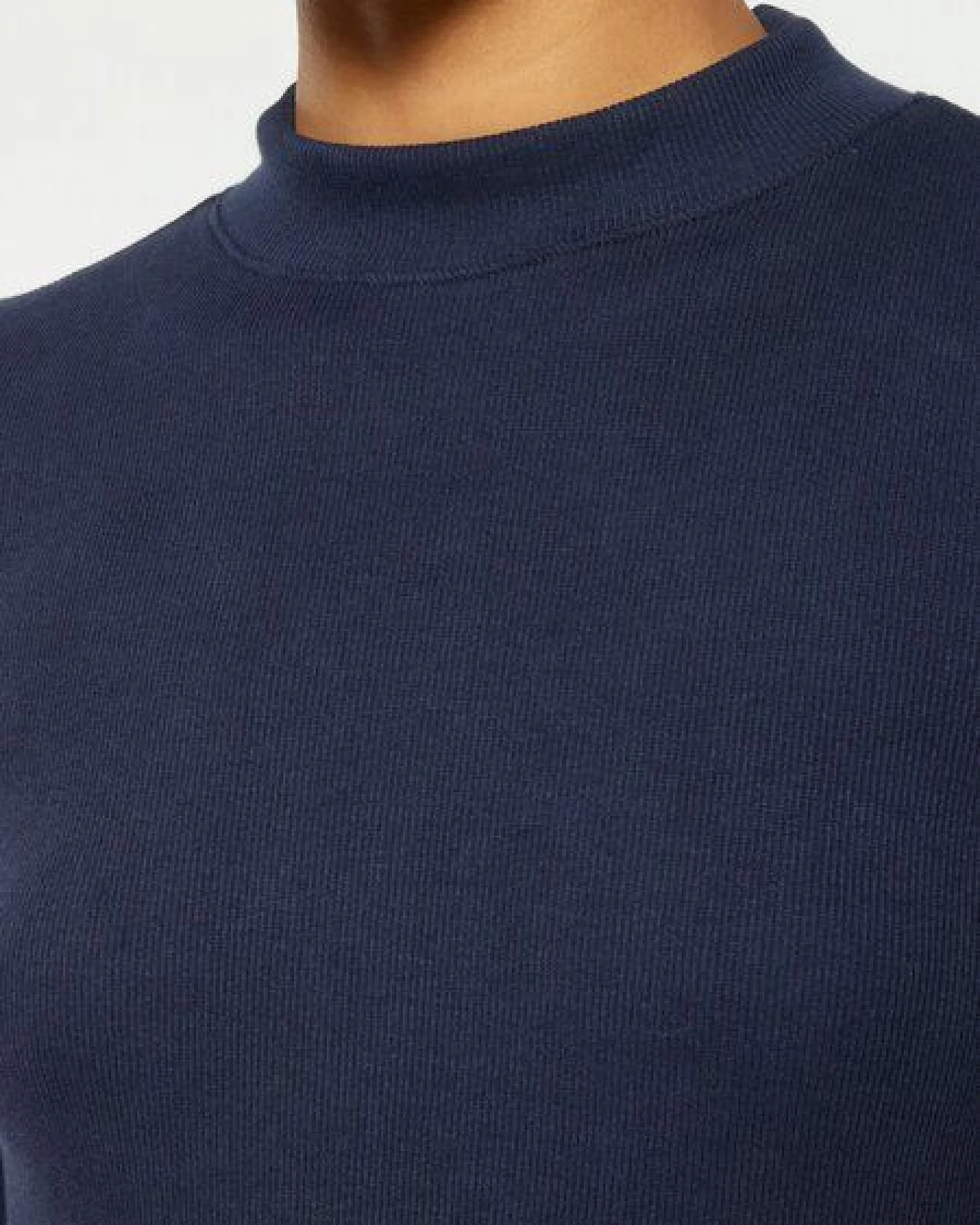 KnowledgeCotton Apparel Langarmshirt - Rib high neck long sleeved - aus Bio-Baumwolle – Ansicht 4