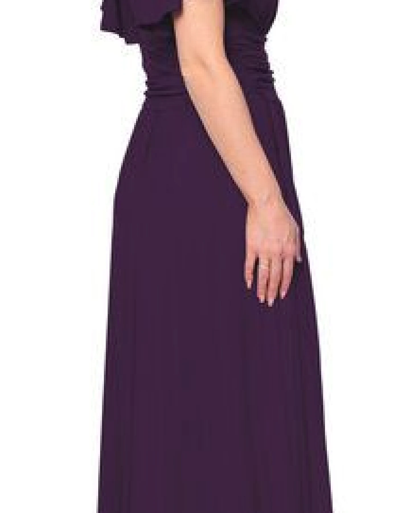 Ingoria PANDORA Maxikleid mit Schmetterlingsärmel (Uni) – Ansicht 2