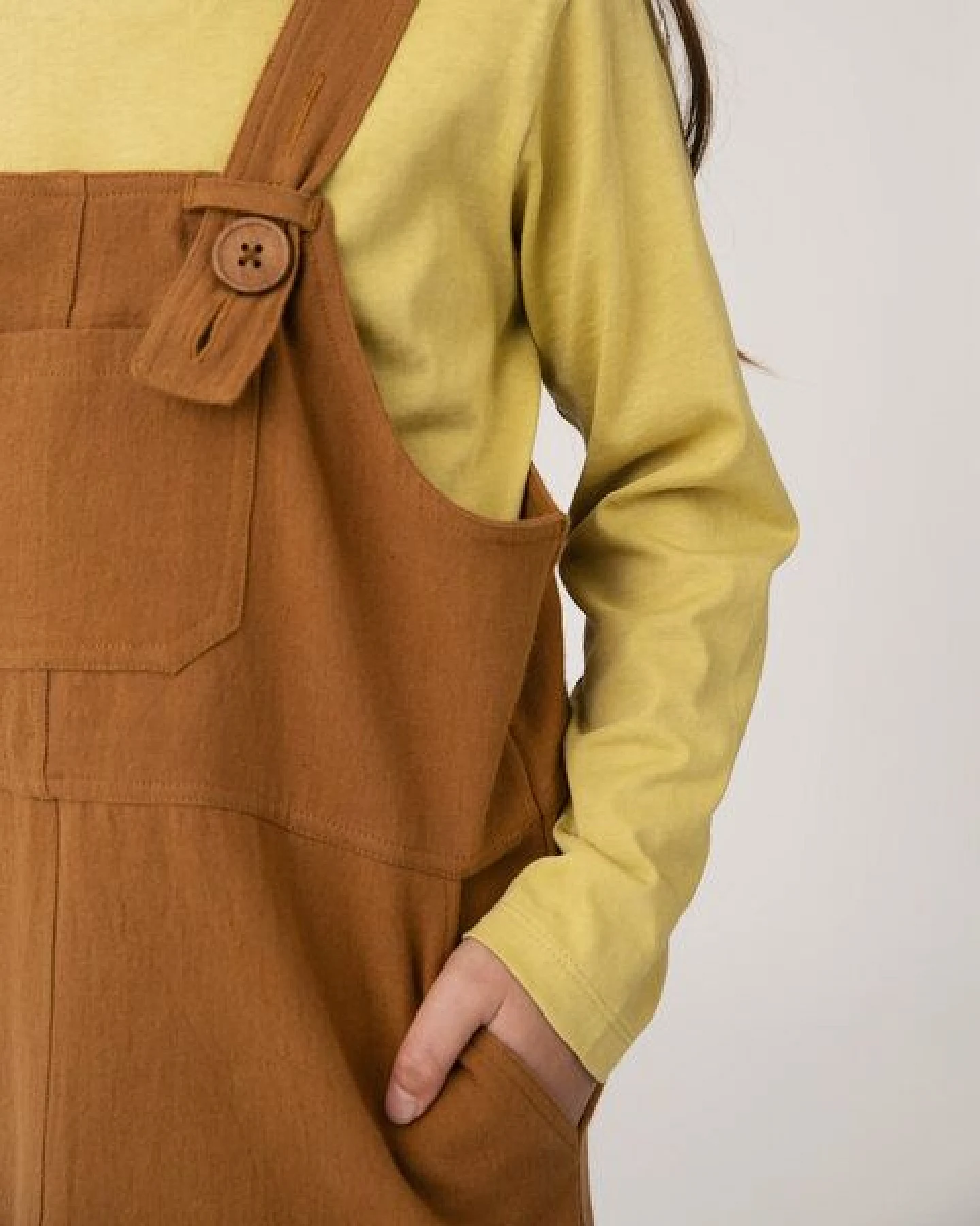 Matona Latzkleid für Kinder aus Canvas Bio-Baumwolle / Retro Pinafore Dress – Ansicht 3