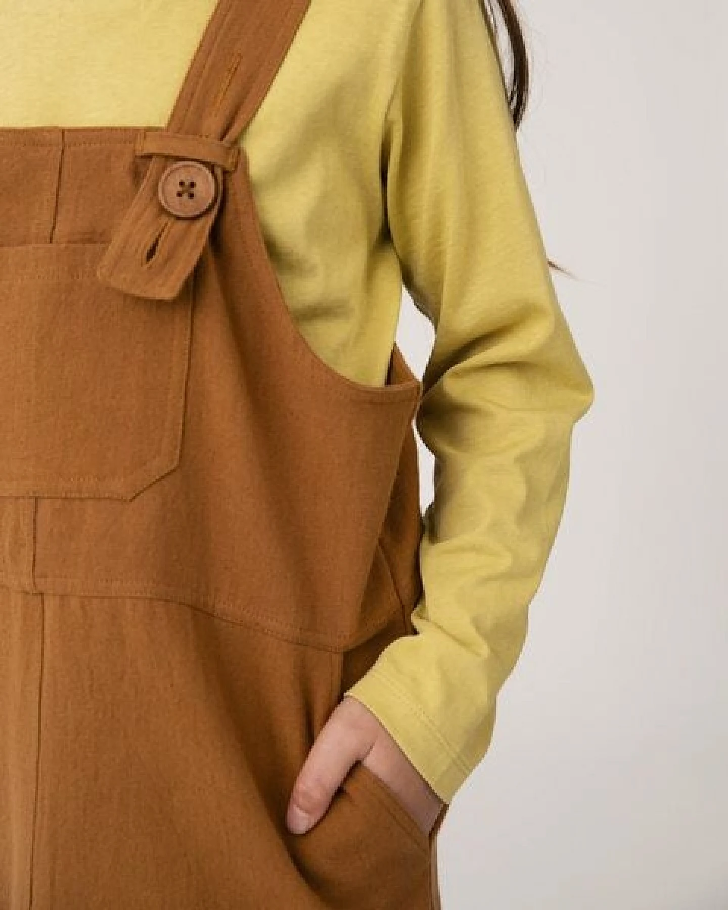 Matona Latzkleid für Kinder aus Canvas Bio-Baumwolle / Retro Pinafore Dress – Ansicht 3