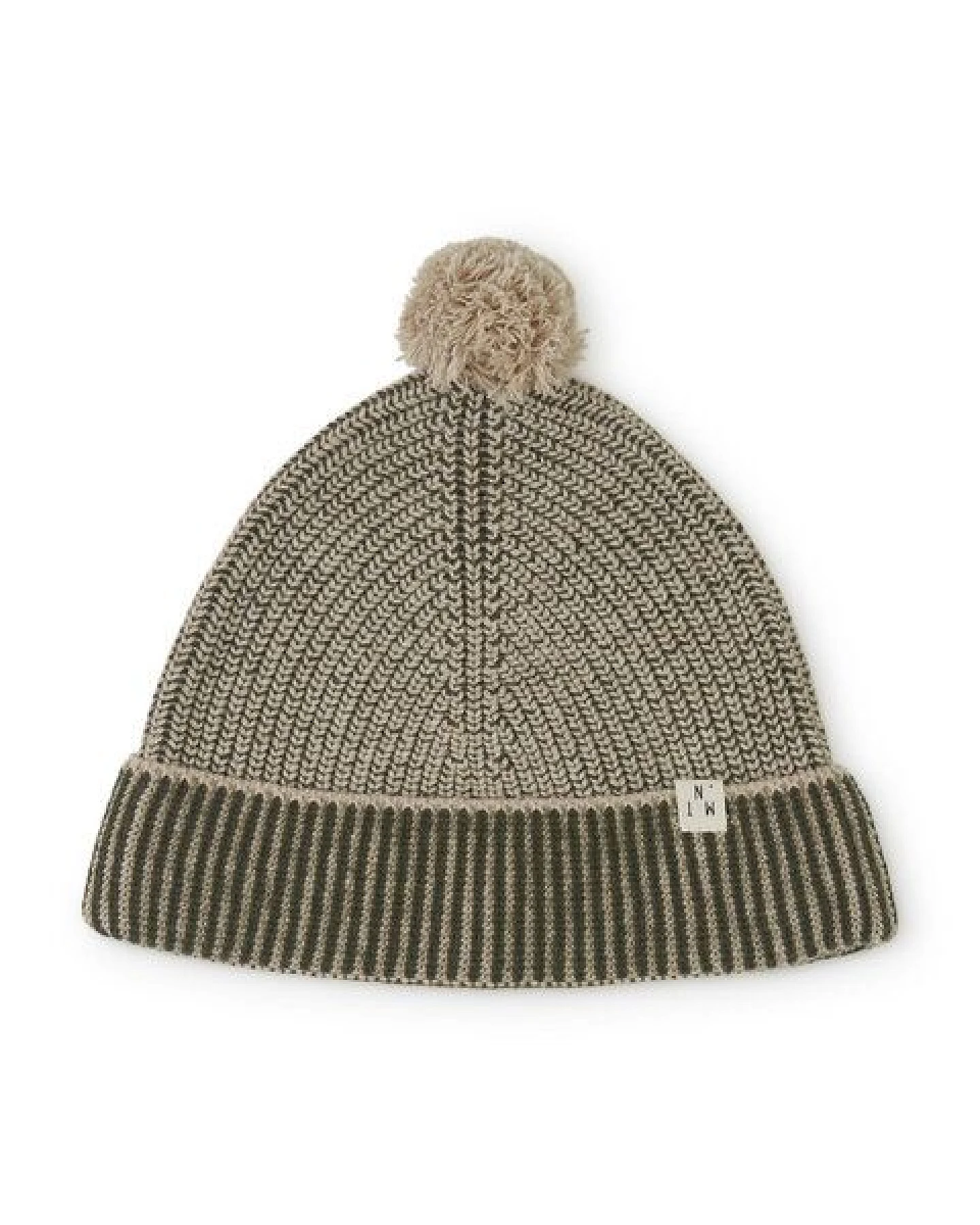 Matona Strickmütze mit Bommel für Kinder und Erwachsene aus recycelter Wolle / Pom Pom Beanie – Ansicht 3