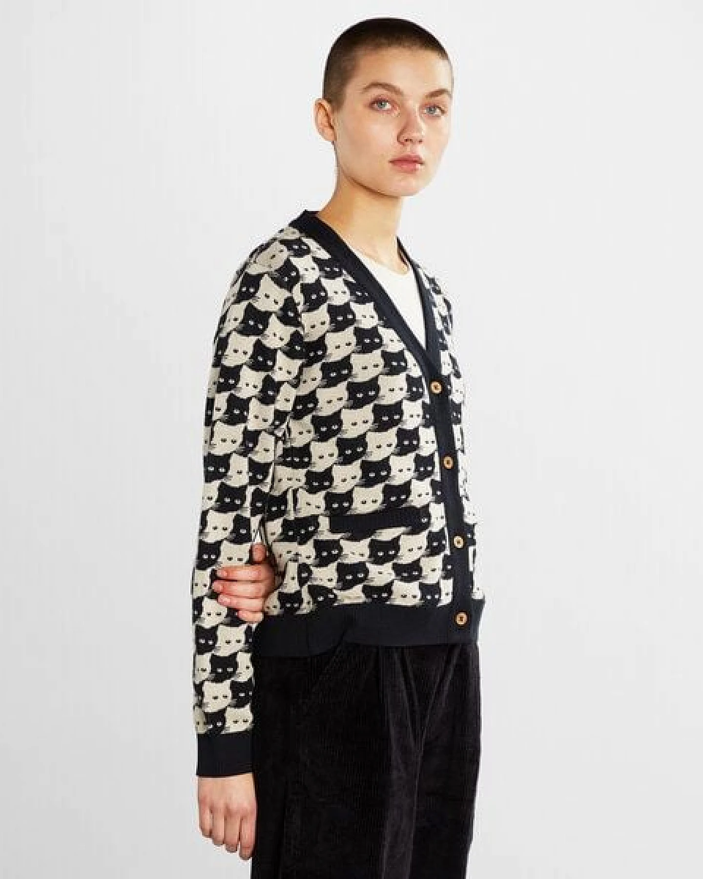 DEDICATED Damen Strickjacke Iggesund aus Biobaumwolle – Ansicht 3