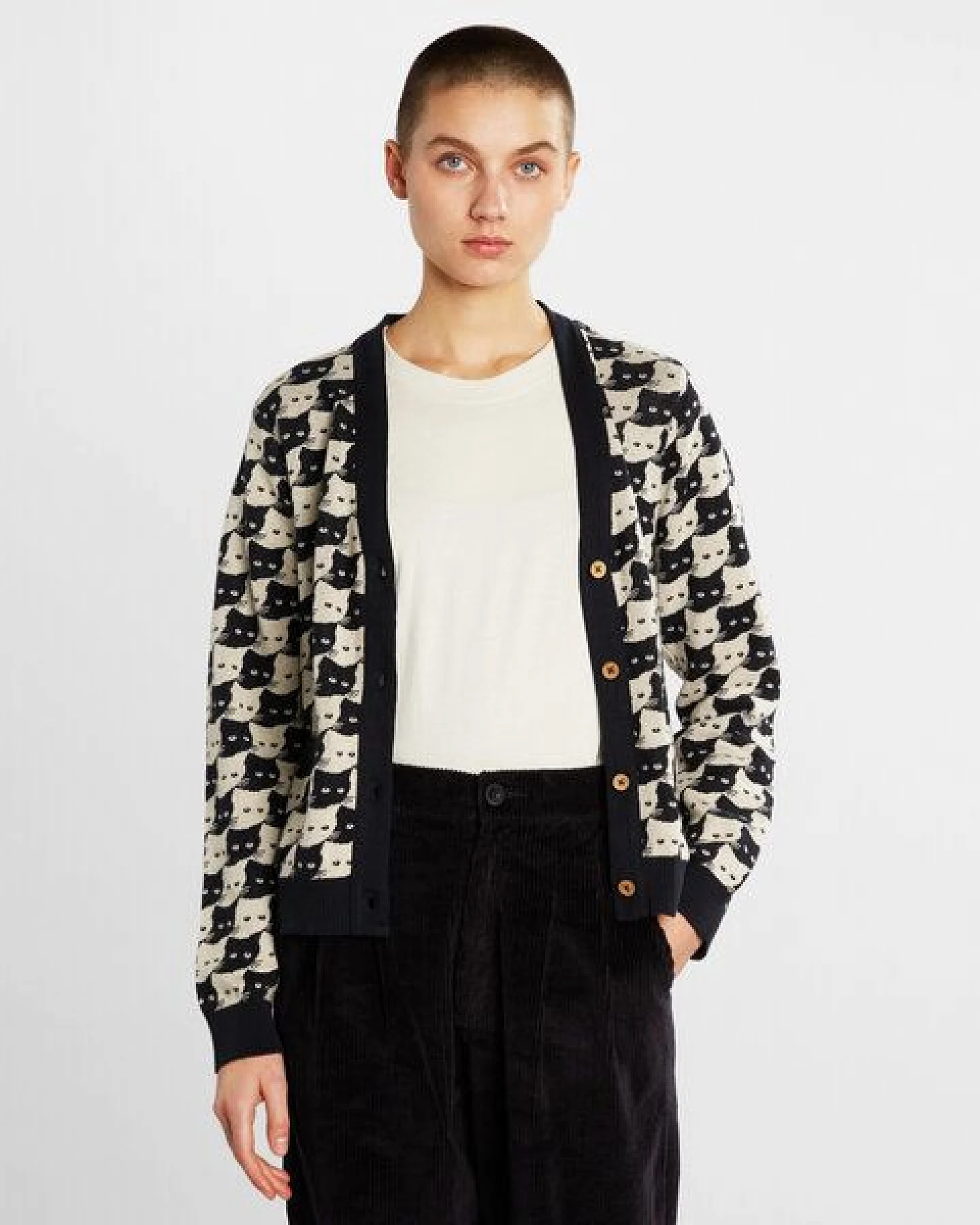 DEDICATED Damen Strickjacke Iggesund aus Biobaumwolle – Ansicht 4