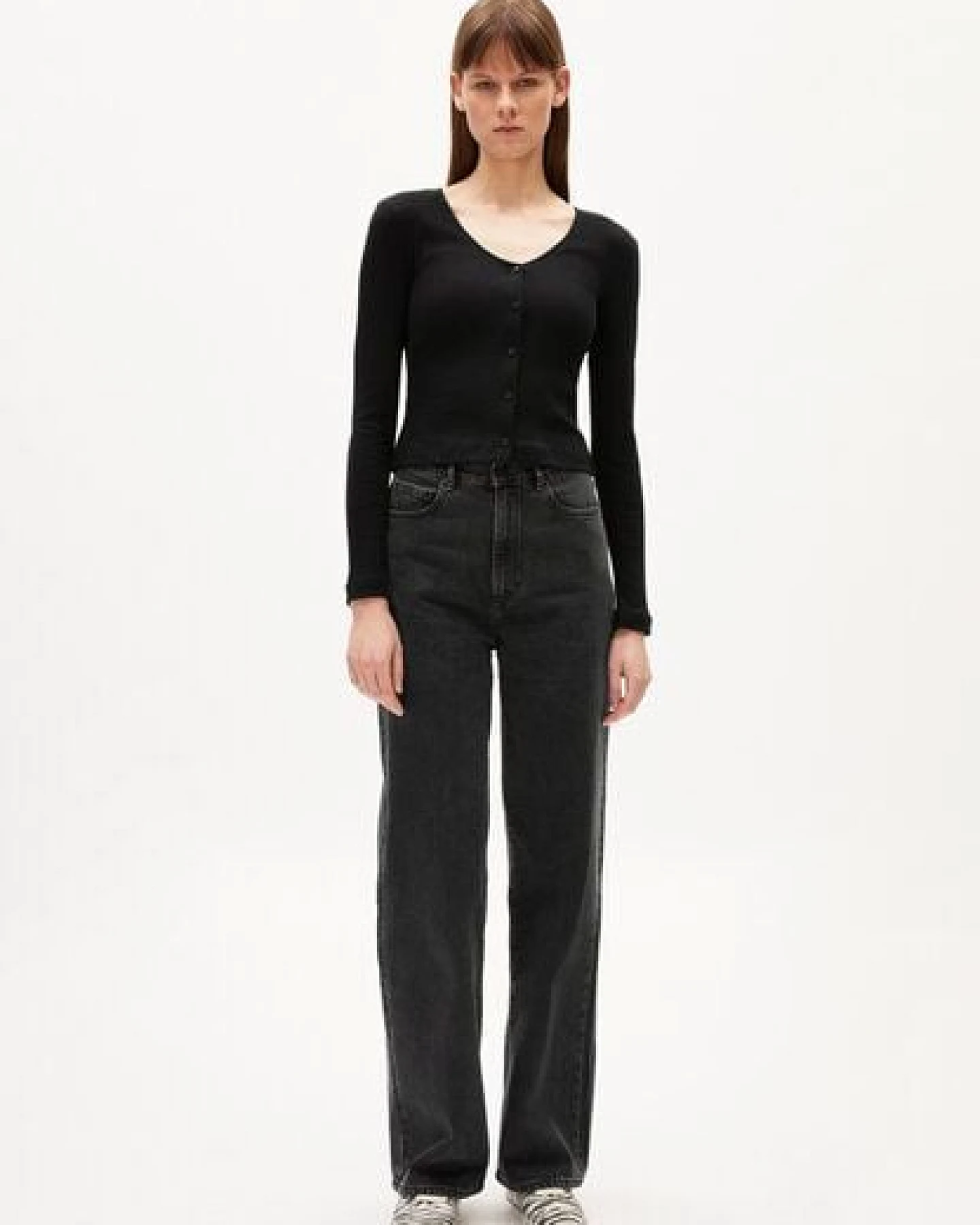 ARMEDANGELS BIANCAA LOLA - Damen Ripp Longsleeve Slim Fit aus Bio-Baumwoll Mix – Ansicht 4