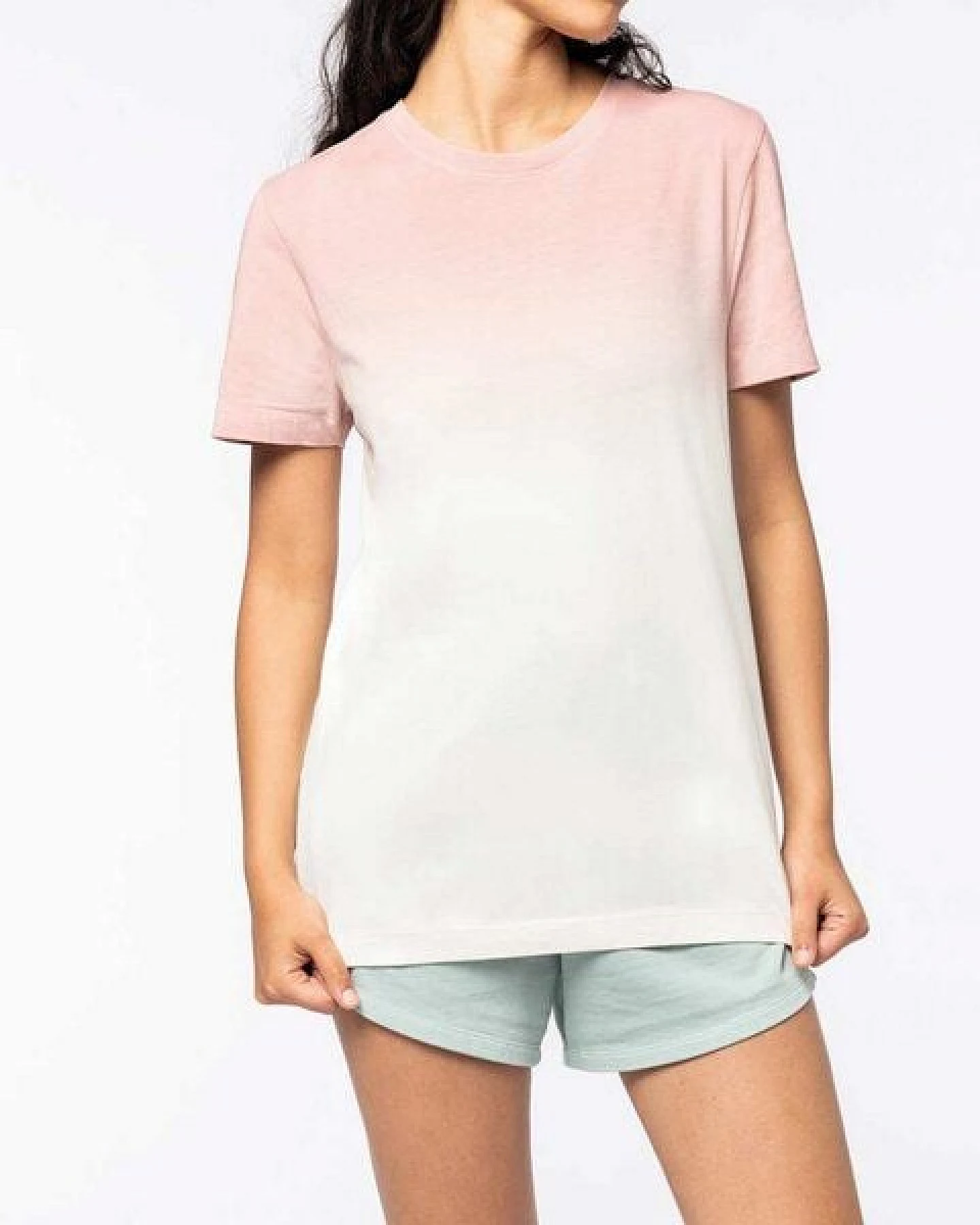 YTWOO Nachhaltiges Unisex-Dip-Dye-T-Shirt aus Bio-Baumwolle – Ansicht 3