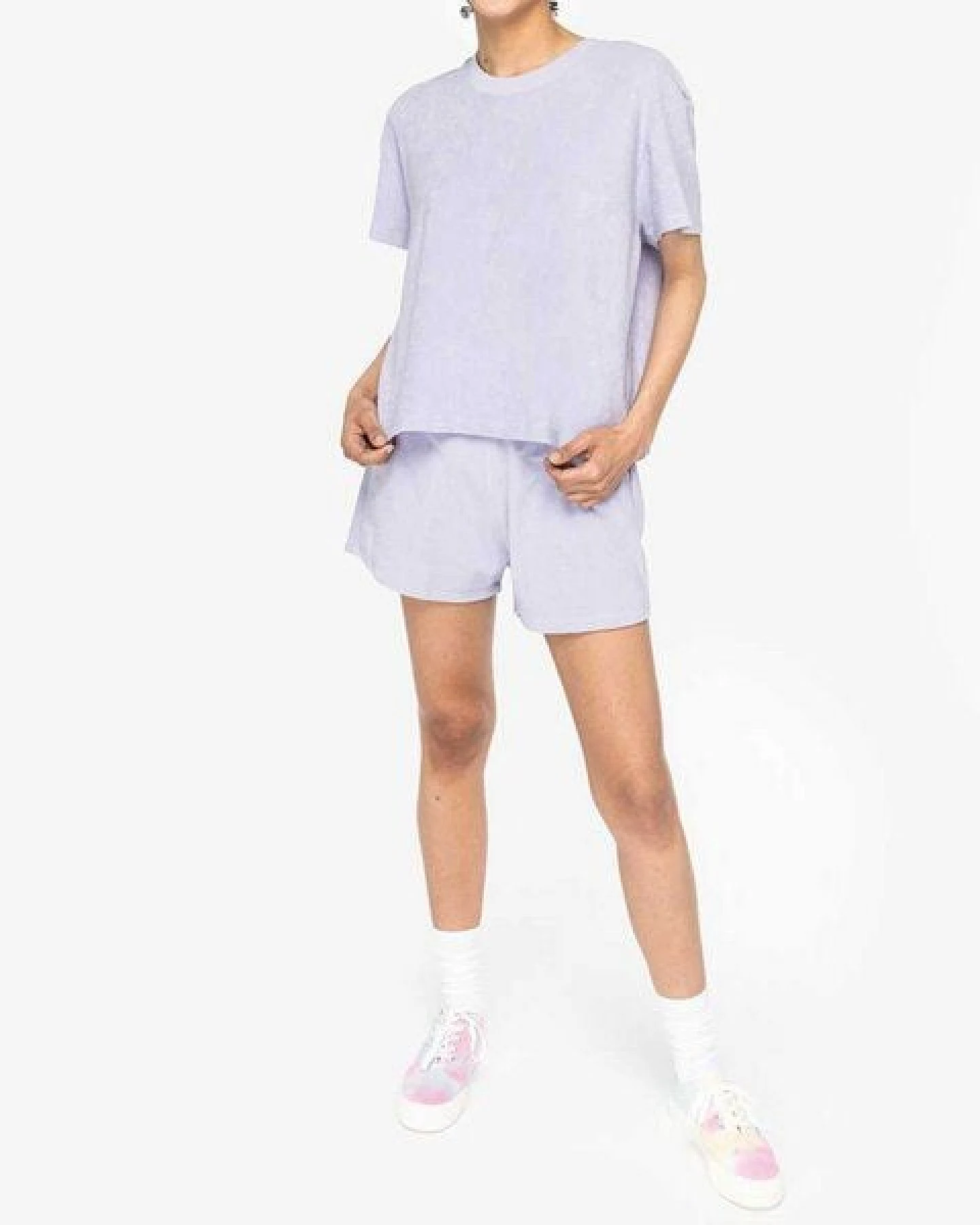 YTWOO Terry Towel Damenshorts aus Bio-Baumwolle/recyceltem PET – Ansicht 2