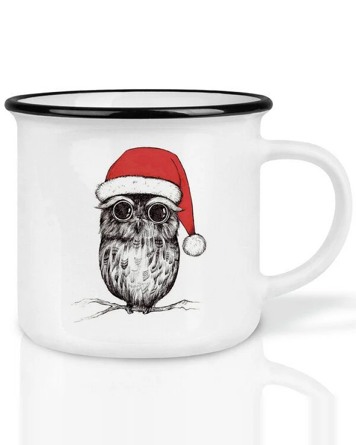 LIGARTI Keramiktasse – Weihnachtseule