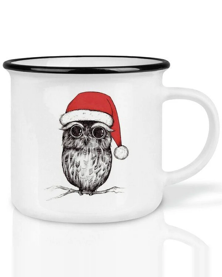 LIGARTI Keramiktasse – Weihnachtseule