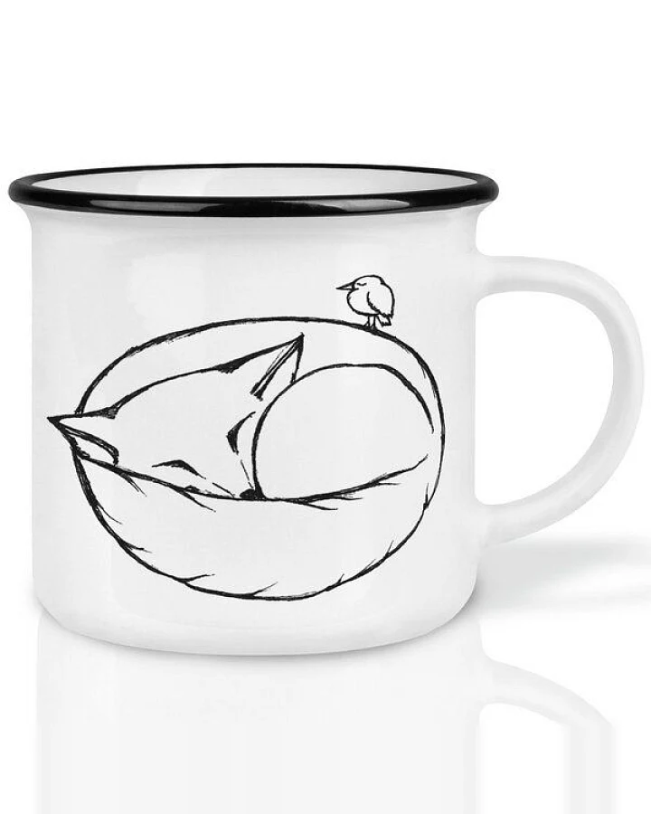 LIGARTI Keramiktasse – Schlafender Fuchs