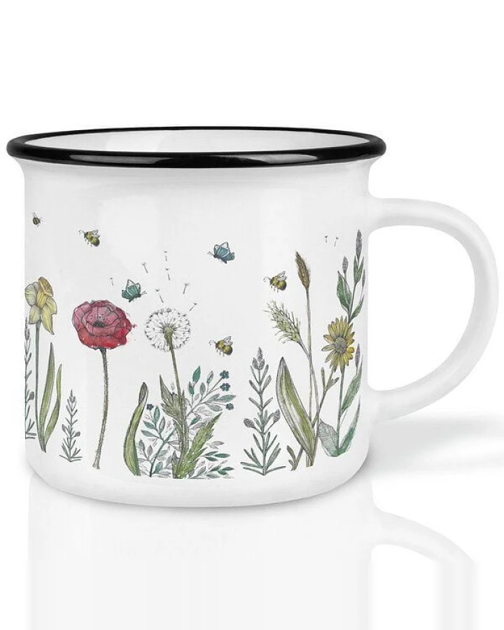 LIGARTI Keramiktasse – Blumenwiese