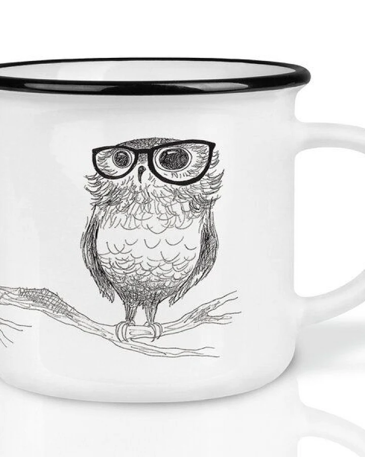LIGARTI Keramiktasse – Brilleneule