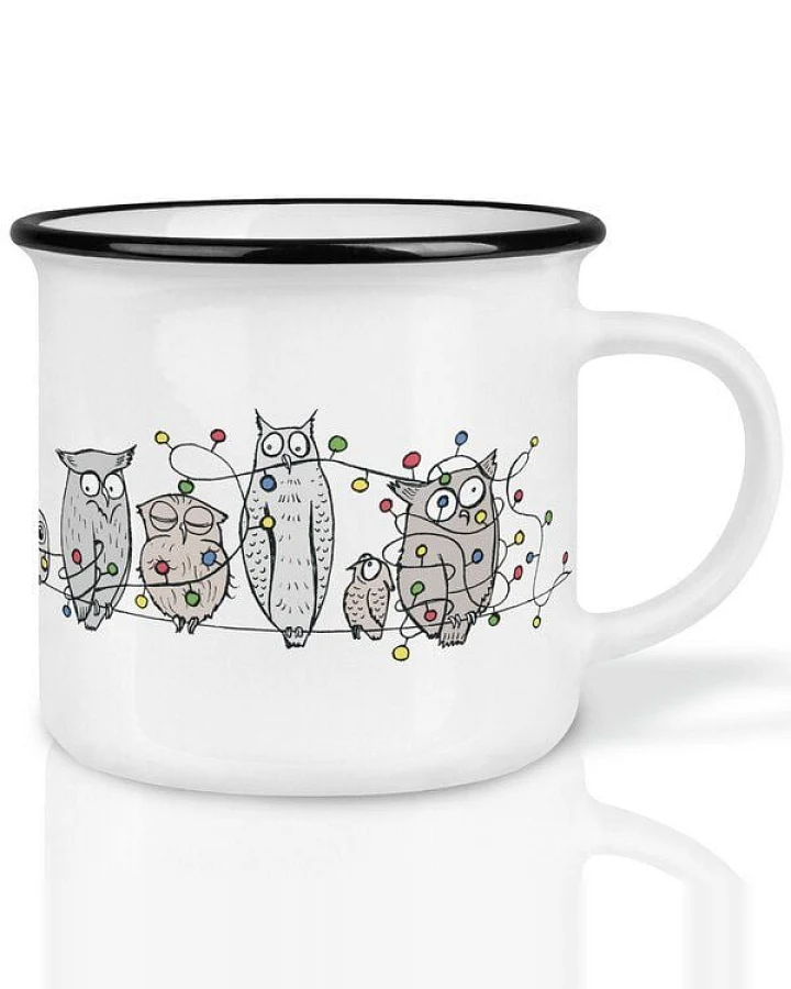 LIGARTI Keramiktasse – Eulenkette