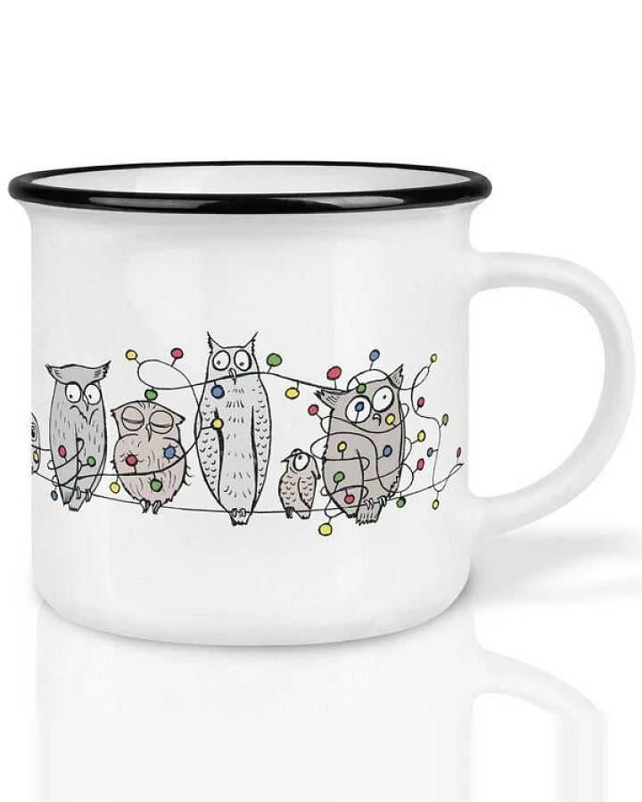 LIGARTI Keramiktasse – Eulenkette
