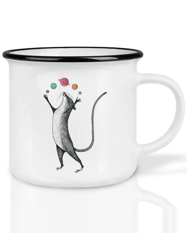 LIGARTI Keramiktasse – Planetenmaus