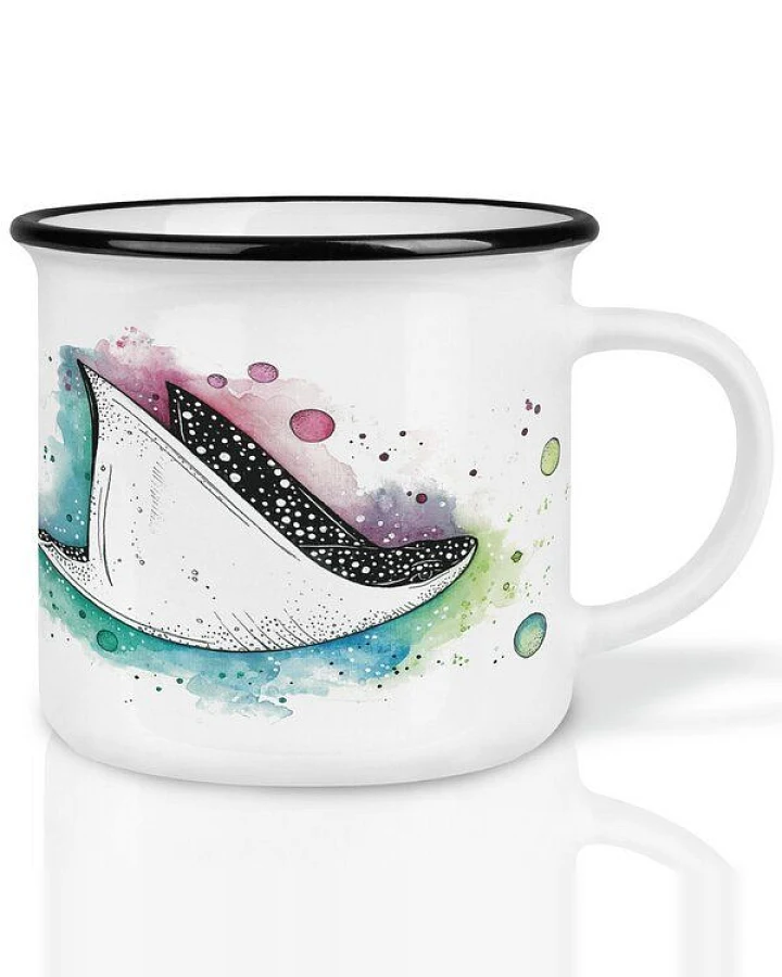 LIGARTI Keramiktasse – Space Rochen