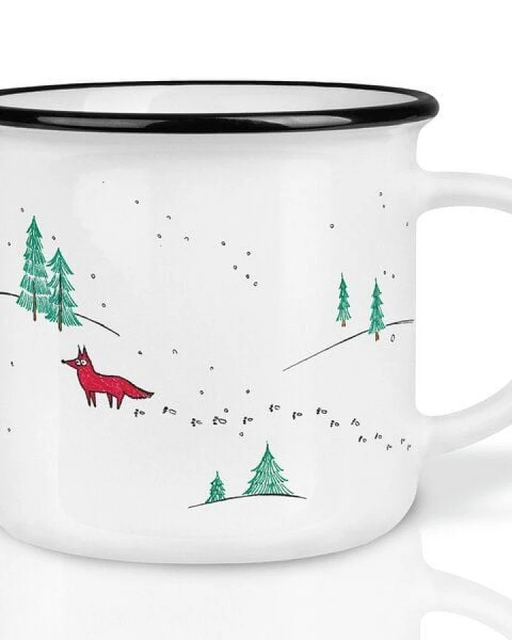 LIGARTI Keramiktasse – Winterfüchse