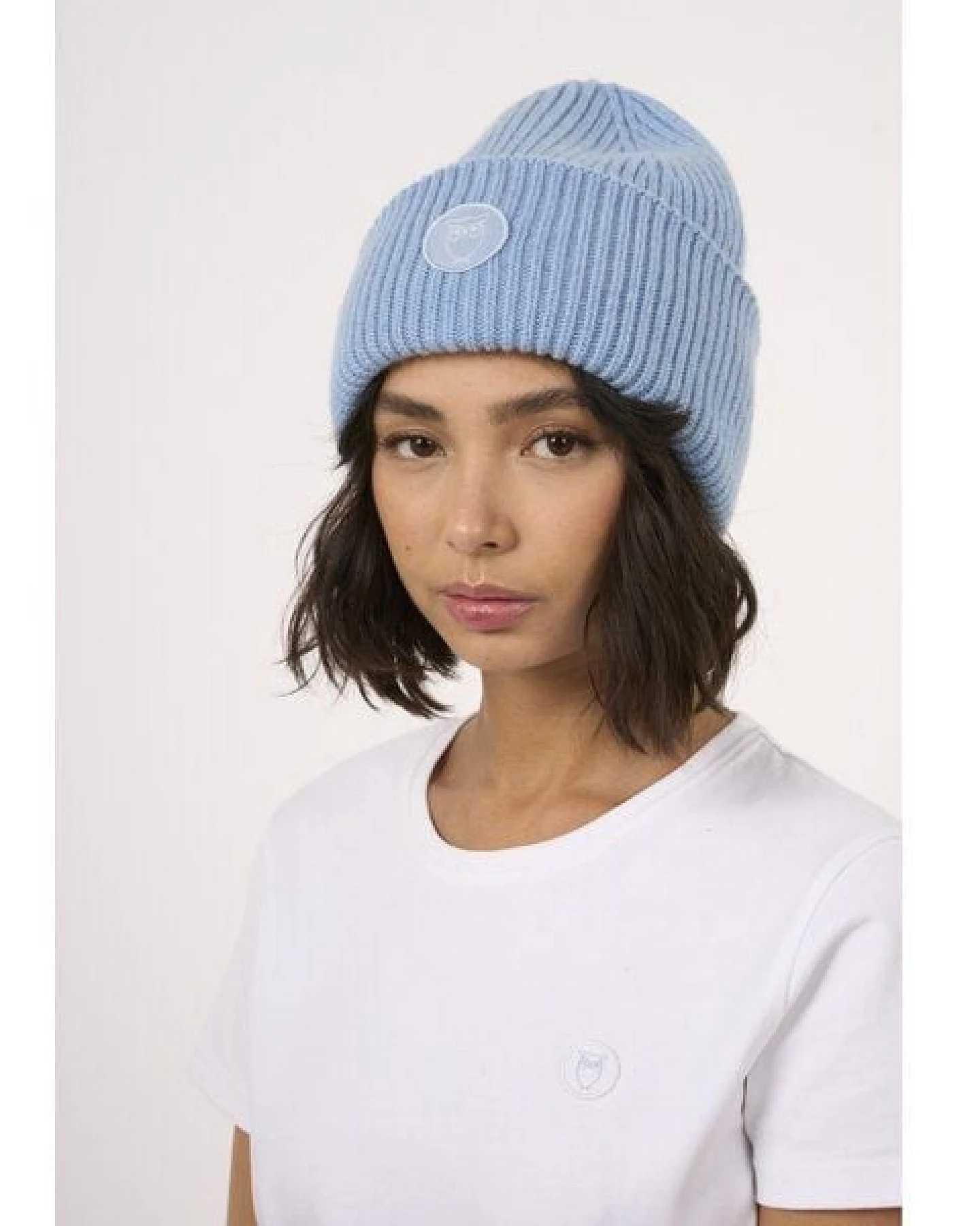 KnowledgeCotton Apparel Woll-Mütze - Rib Beanie - aus 100% Merino Wolle – Ansicht 4