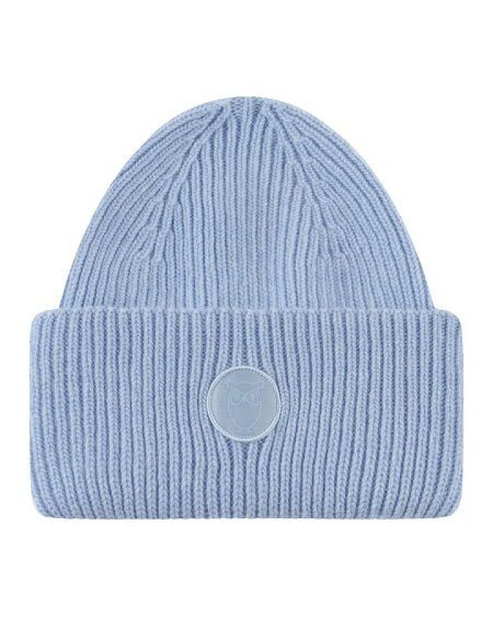 KnowledgeCotton Apparel Woll-Mütze - Rib Beanie - aus 100% Merino Wolle