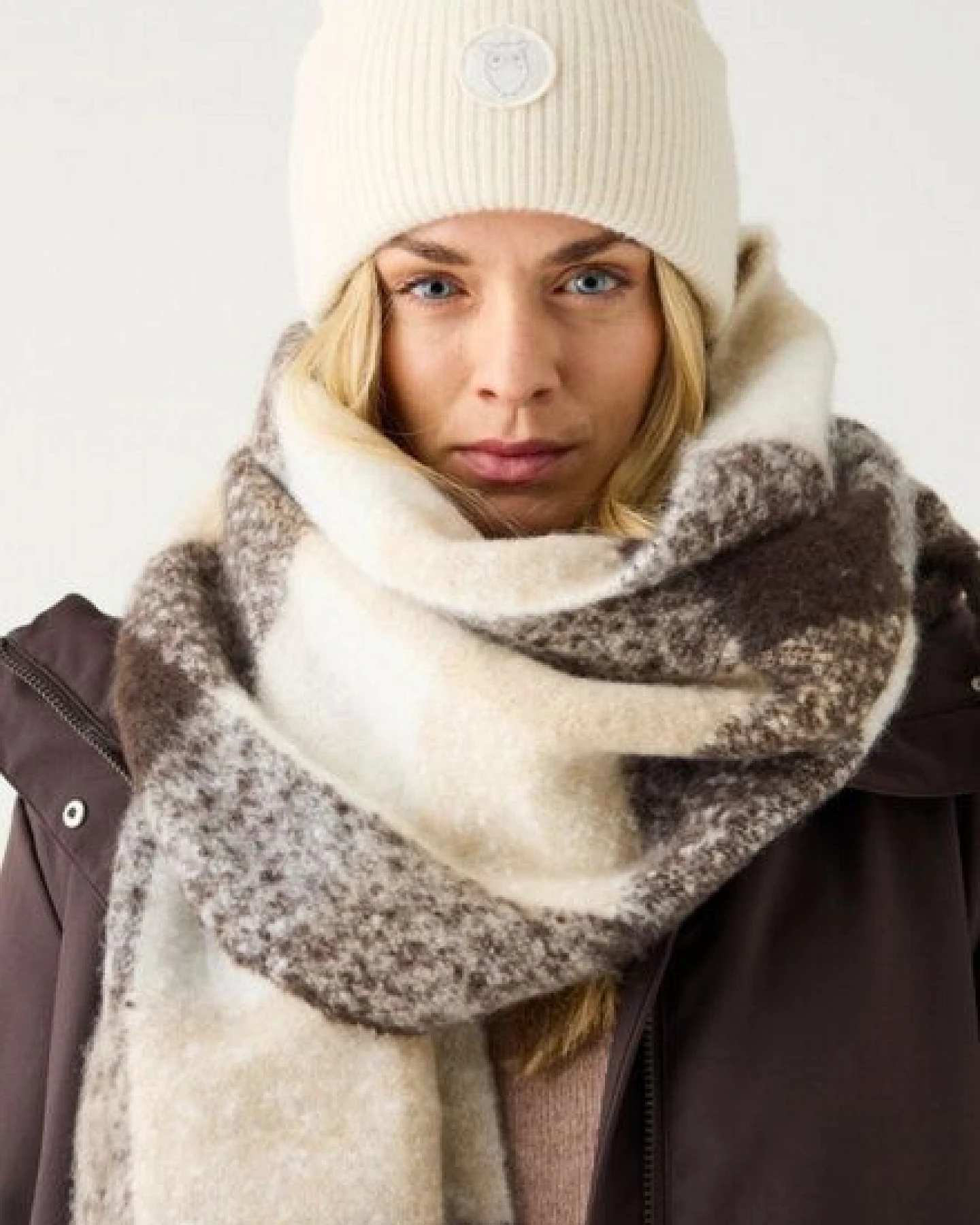 KnowledgeCotton Apparel Woll-Mütze - Rib Beanie - aus 100% Merino Wolle – Ansicht 3