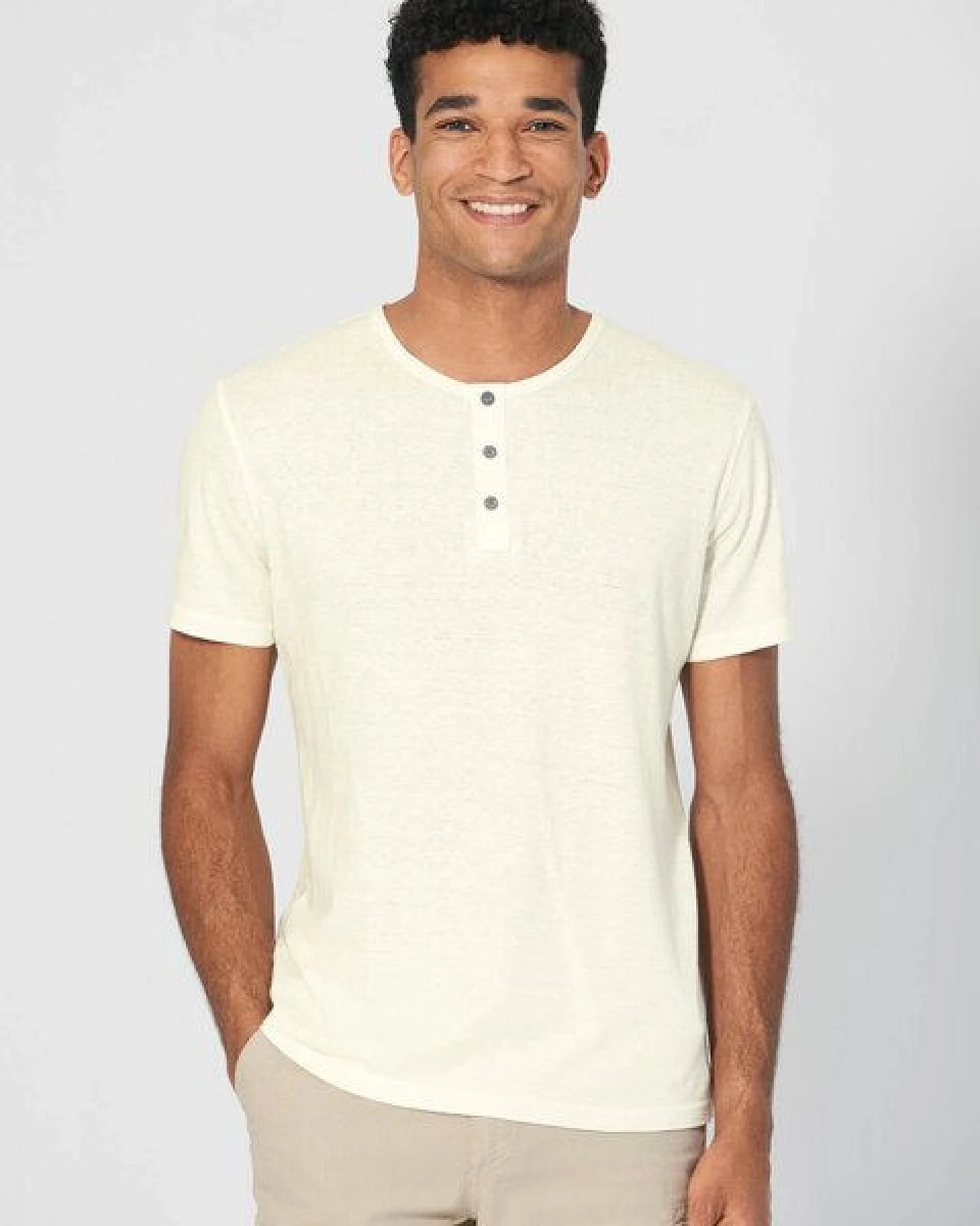 HempAge Herren Henley Hanf Vegan – Ansicht 2