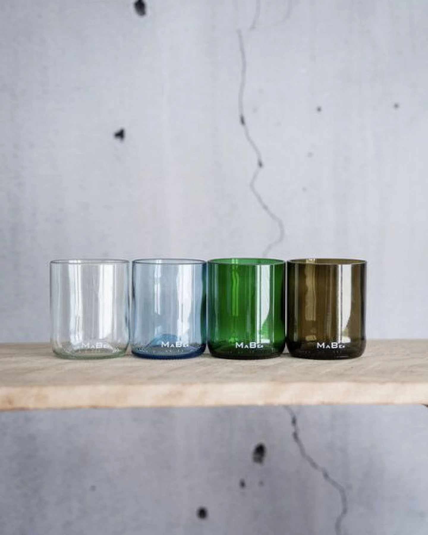 MaBe Set 4 Trink Gläser UPCYCLING - Geschenk für Hochzeit - Einzug - Geburtstag - Ostern – Ansicht 2