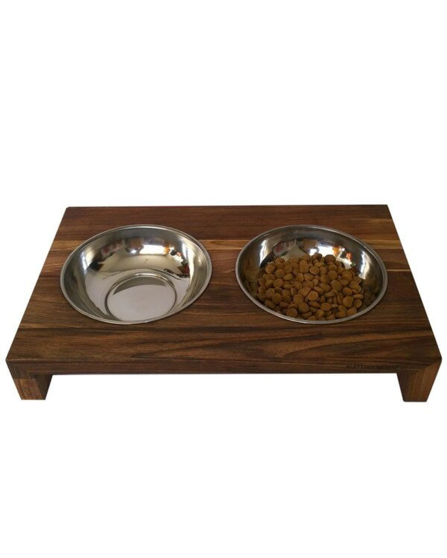 NATUREHOME Design Hundebar aus Holz, Buche, Eiche oder Nussbaum 50x30x8 cm – Ansicht 3