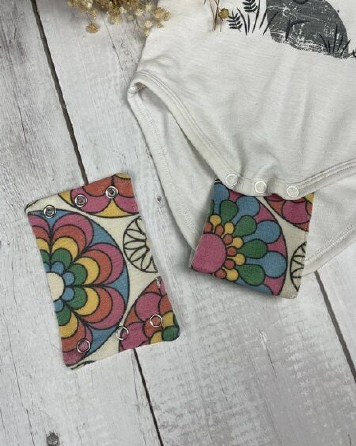 Stoffretter Baby Bodyverlängerung Wolle Seide versch. Größen- 2er Set – Ansicht 3
