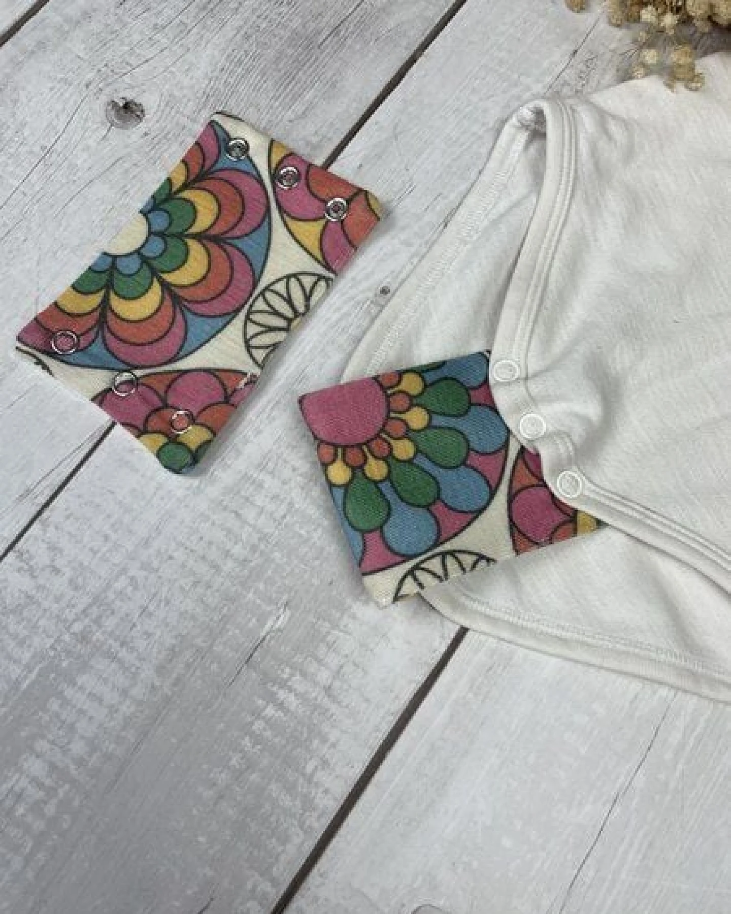 Stoffretter Baby Bodyverlängerung Wolle Seide versch. Größen- 2er Set – Ansicht 3