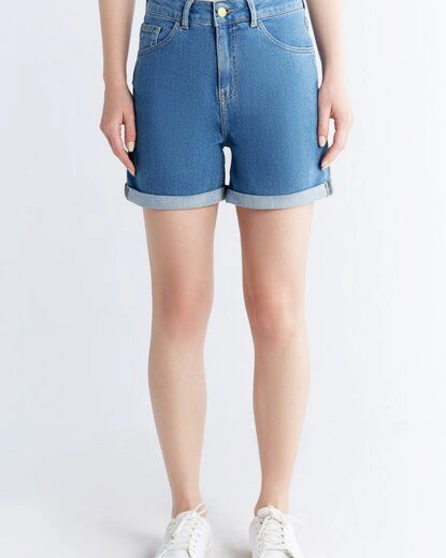 Evermind Women's Mom Shorts-WN3020 – Ansicht 2