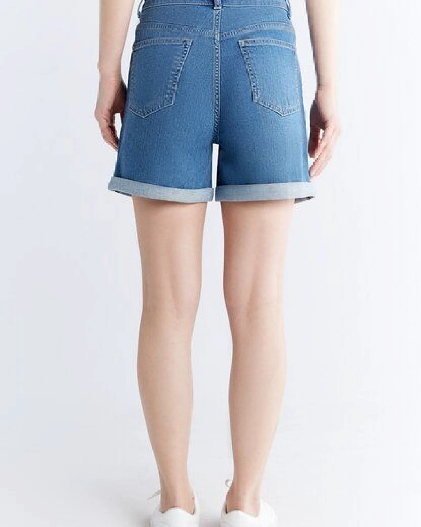 Evermind Women's Mom Shorts-WN3020 – Ansicht 4