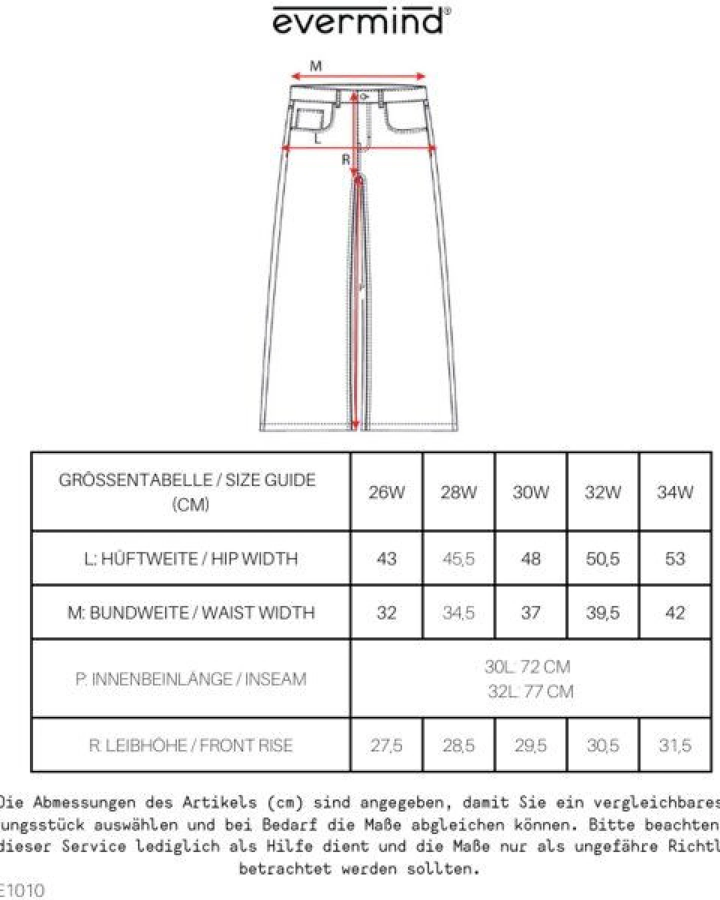 Evermind W's Wide Leg Jeans-WE1010 – Ansicht 4