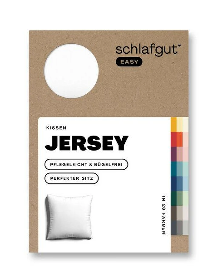 Schlafgut Kissenbezug Easy Jersey Baumwolle - uni
