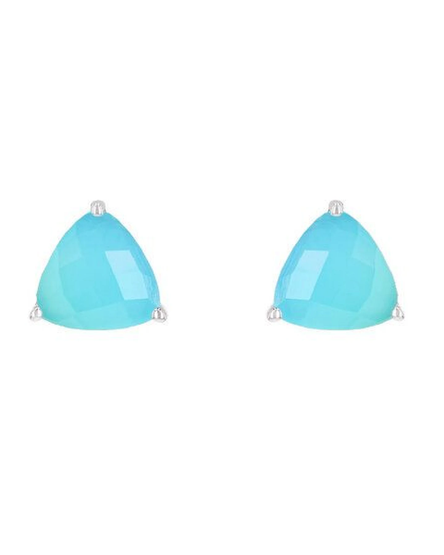 Eppi Silberne Ohrringe mit Chalcedonen Nellie – Ansicht 3