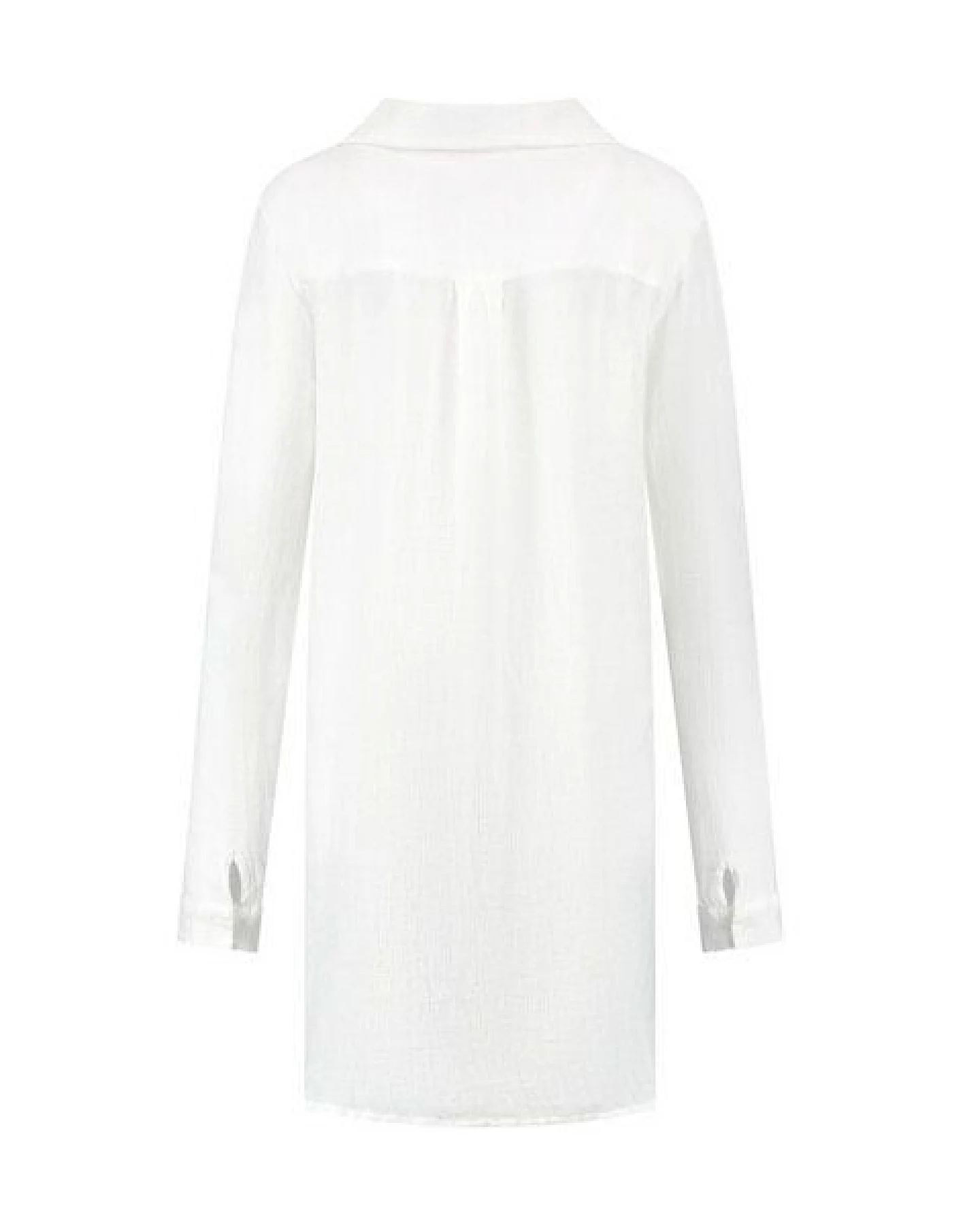 Blusenkleid Waffel "Yumeko" aus Gewaschenes Leinen – Ansicht 4
