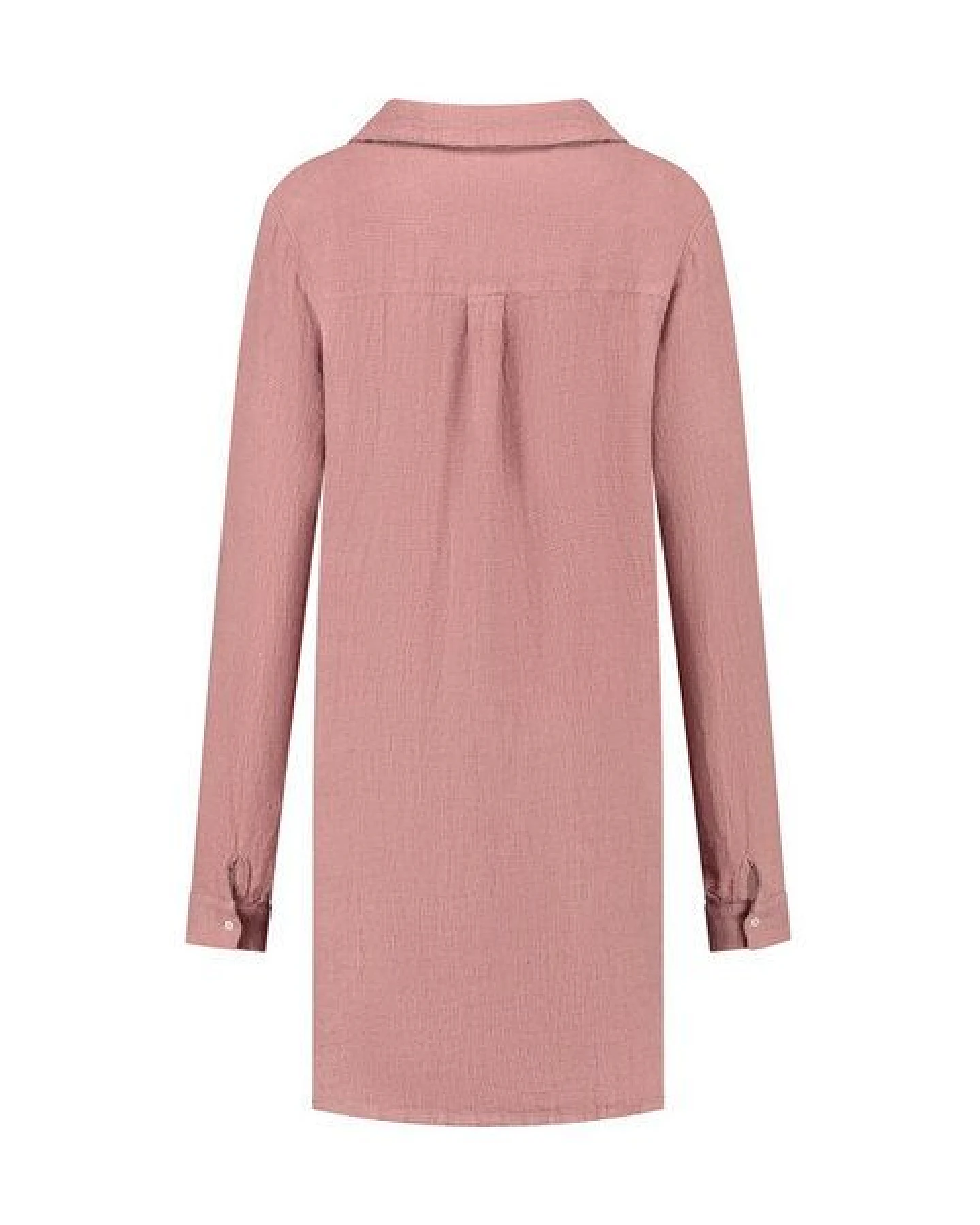 Blusenkleid Waffel "Yumeko" aus Gewaschenes Leinen – Ansicht 4