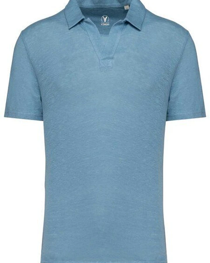 YTWOO Herren Polohemd aus 100% Leinen