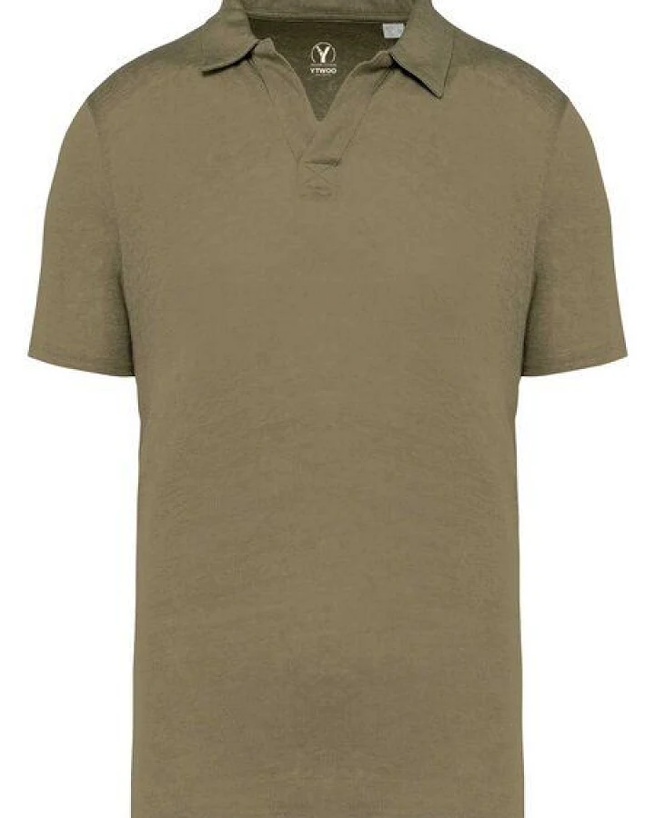 YTWOO Herren Polohemd aus 100% Leinen