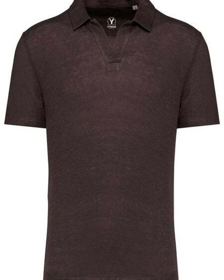 YTWOO Herren Polohemd aus 100% Leinen